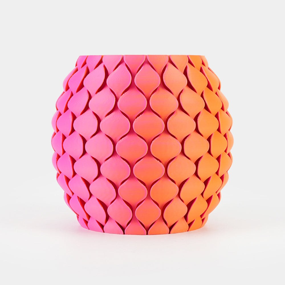 Filamento PLA Matte Multicolor Orange-Red 1kg